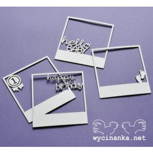 Tekturka Wycinanka Hello Baby - Ramki, 4szt